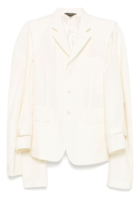 Giacca con maniche rimovibili in bianco Comme Des Garçons - donna